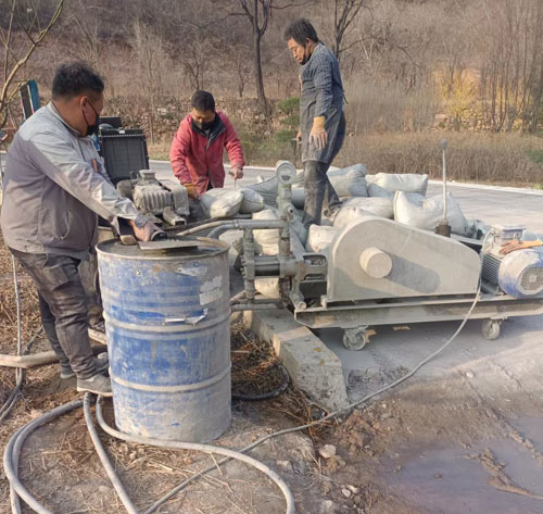 河西路面下沉注浆